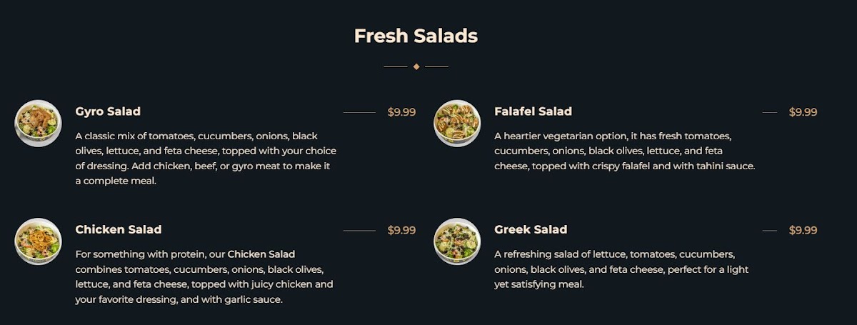 Stop-N-Go Gyros Menu - Image 4