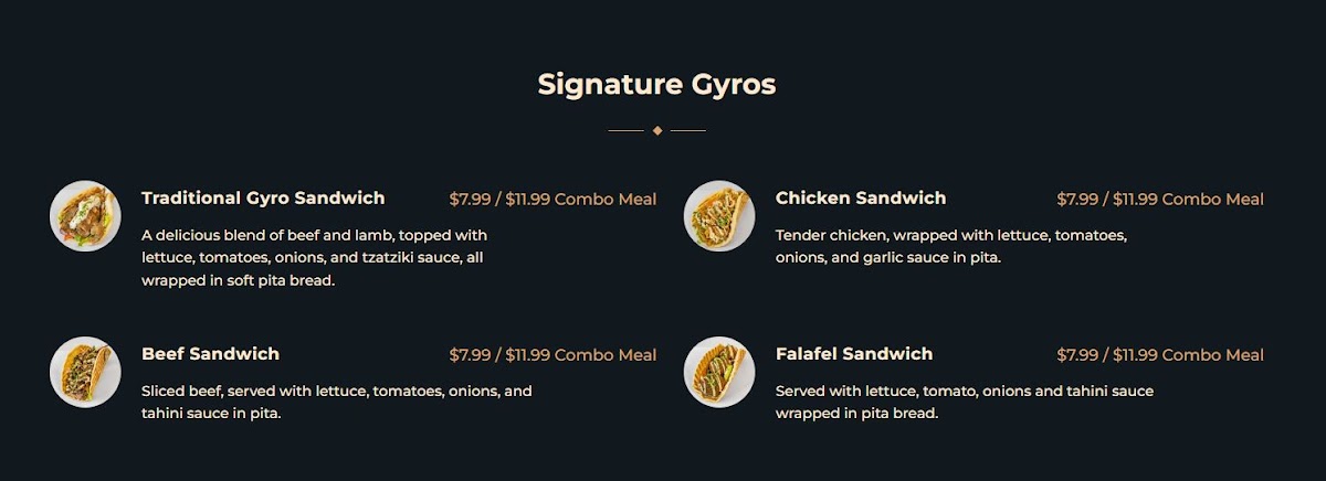 Stop-N-Go Gyros Menu - Image 5