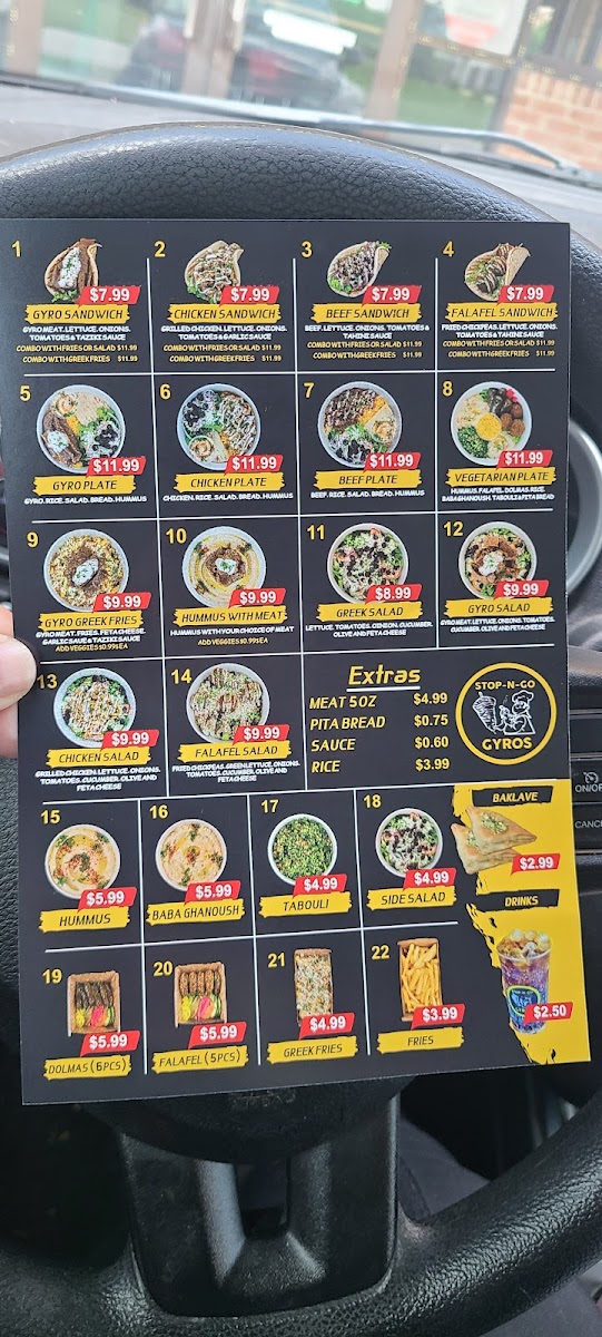 Stop-N-Go Gyros Menu - Image 6